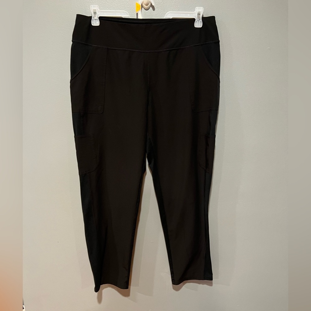 Exercise stretch pants. XL black